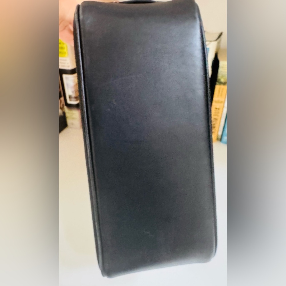 Coach Hampton Canvas and Leather Vintage Tote Bag With Yellow Interior - Picture 5 of 14